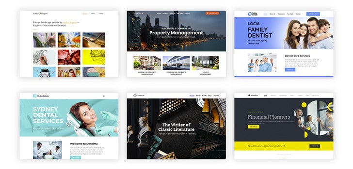 Different kinds of websites
