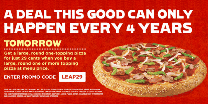Hungry Howie Leap Day campaign