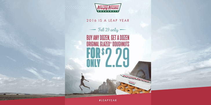 Krispy Kreme Leap Day campaign