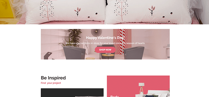 Homepage banner
