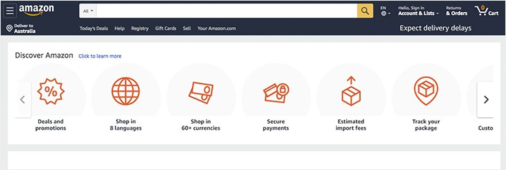 Amazon categories