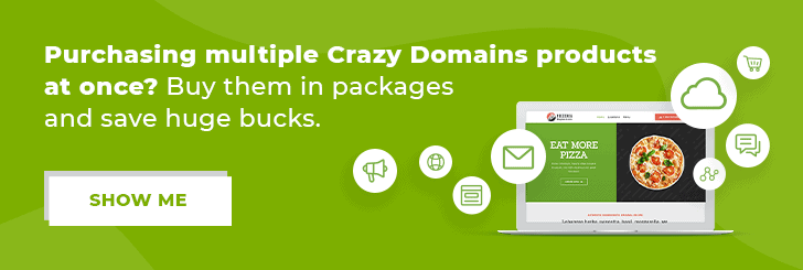 Buy Domain Packages - CrazyDomains