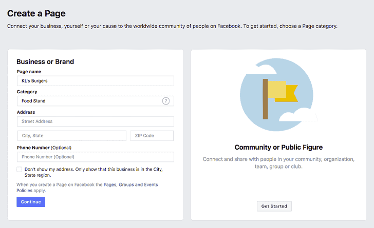 Fill out your business information
