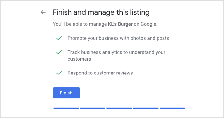 Finish and save your listing_