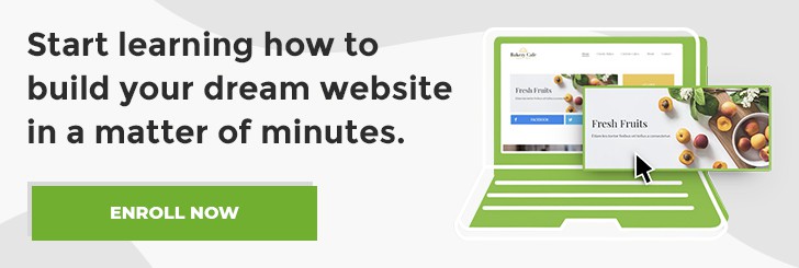 Banner, Create Websites in Minutes