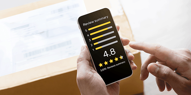 Authentic ratings and reviews