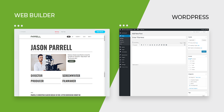 Crazy Domains Website Builder vs WordPress