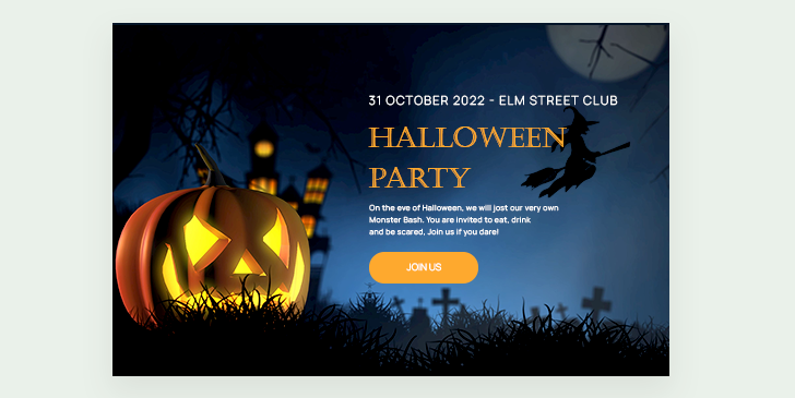 Halloween Homepage Banner