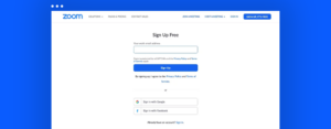 zoom sign up