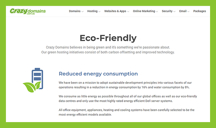 Choose a 'Green' Web Host